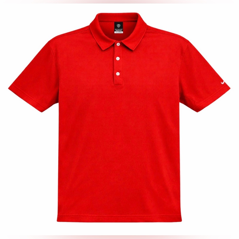 Nike Golf Sphere-Dry Vibrant Red Polo Shirt Sz Lg